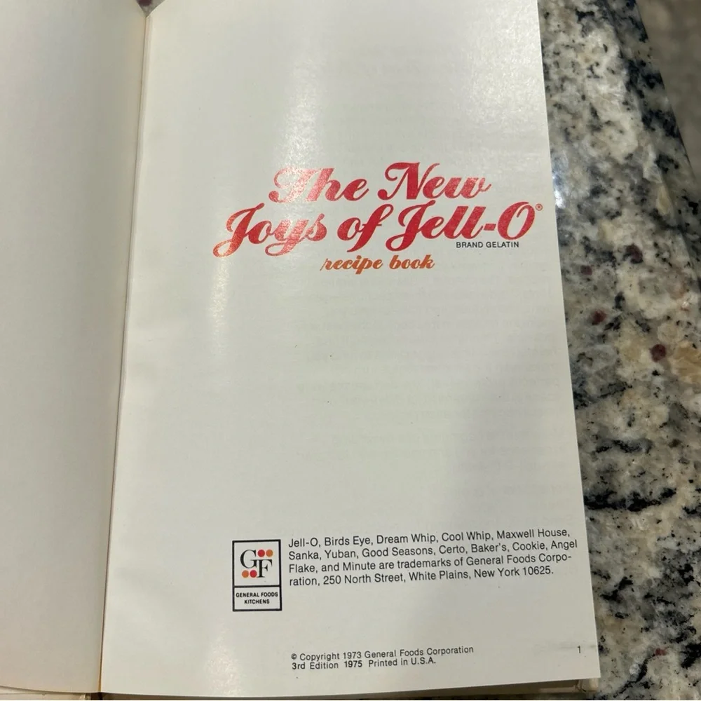 VTG The New Joys of Jell-O Recipe Books (2) 1970’s